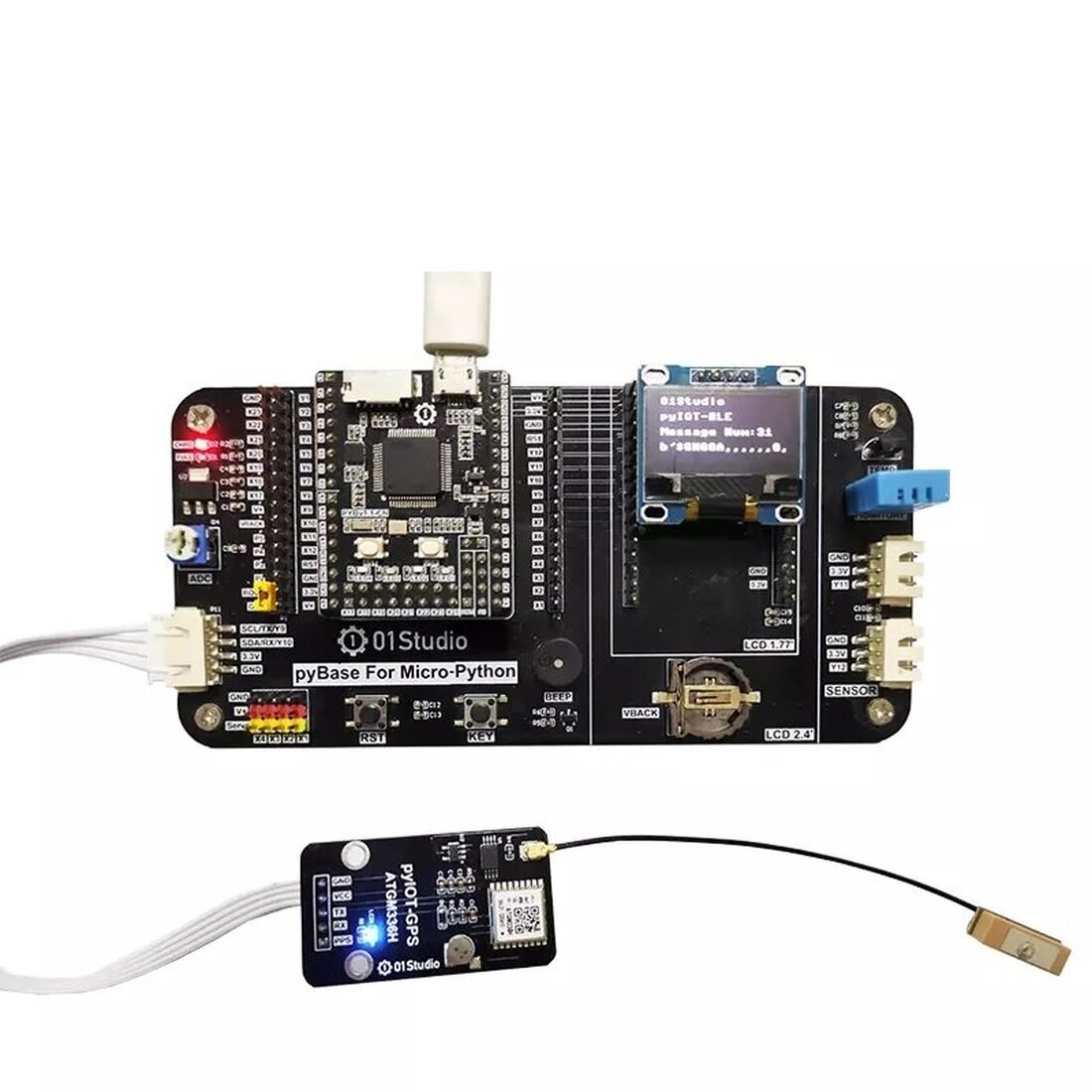01Studio pyIOT- GPS BDS Daul-mode Module Flight Control Satellite ...