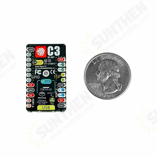 5PCS M5Stamp C3 ESP32 Development Board WiFi+Bluetooth Ultra-Low Power ESP32-C3 RISC-V MCU