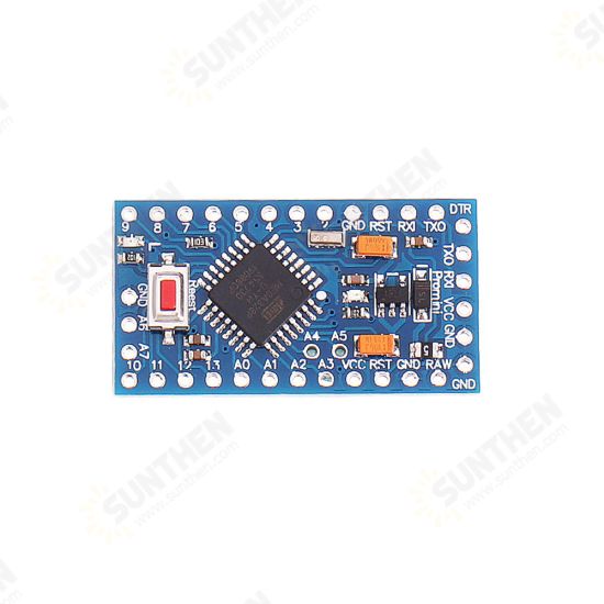 5Pcs 3.3V 8MHz ATmega328P-AU Pro Mini Microcontroller With Pins Development Board