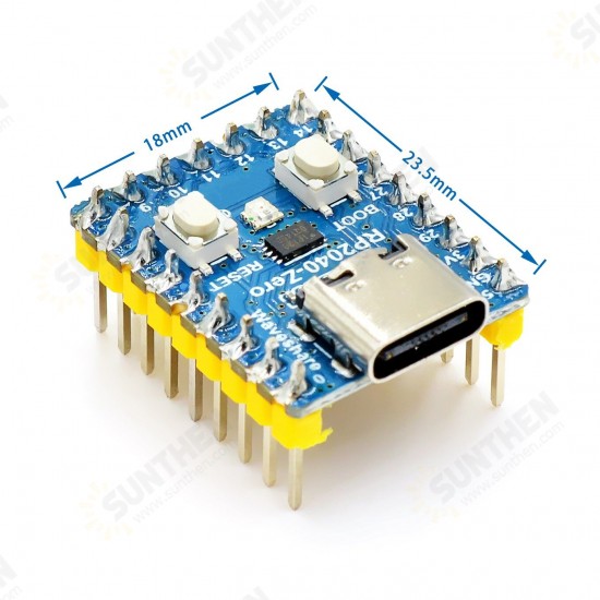 For Raspberry PI RP2040-Zero Microcontroller Development Board PICO Motherboard Dual Core Processor Mini Microcontroller