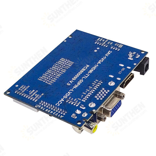 LCD Display TTL LVDS Controller Board HDMI VGA 2AV 50PIN for AT070TN90 92 94 Support Automatically VS-TY2662-V1 with 5-key Keyboard