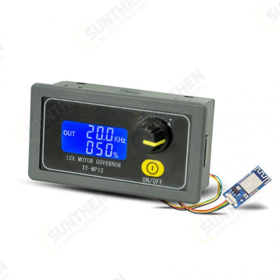 12A 360W DC Motor Speed Controller PWM Adjustable Speed Regulator LED Lighting Dimming Slow Start Slow Stop Encoder