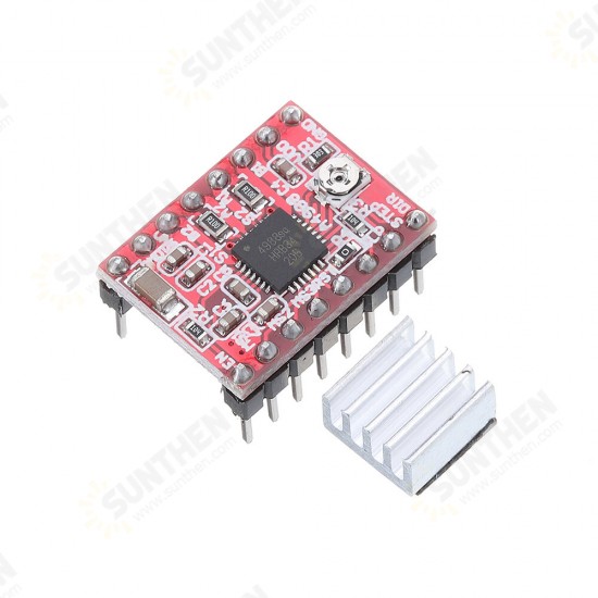 2pcs A4988 Driver Module Stepper Motor Driver Board with Heatsink