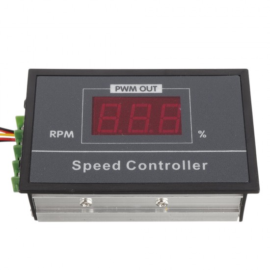 30A DC 6V 12V 24V 48V PWM Motor Speed Controller LED Digital Display Adjustable Voltage Regulator with Potentiometer Switch