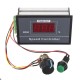 30A DC 6V 12V 24V 48V PWM Motor Speed Controller LED Digital Display Adjustable Voltage Regulator with Potentiometer Switch