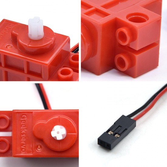 360° Programmable Gear Motor 4.8V 70rpm Compatible with Legoblocks for Arduino Maker DIY