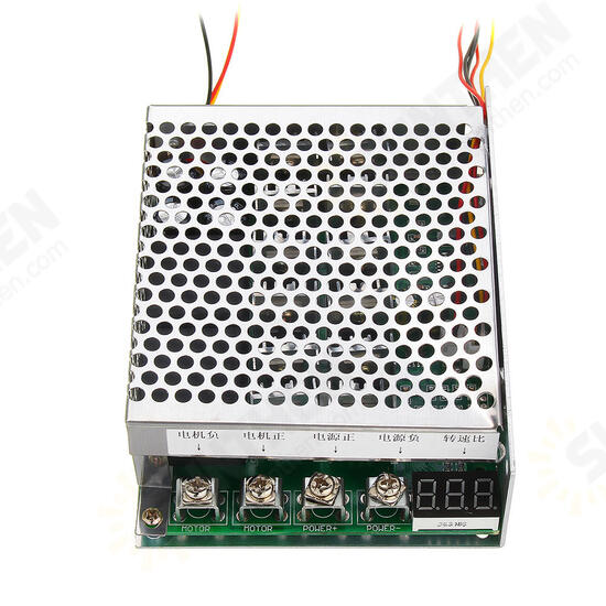 60A DC Brush Motor Speed Controller Forward Reverse PWM Control Pulse Width Speed Digital Display 10-55V/3KW