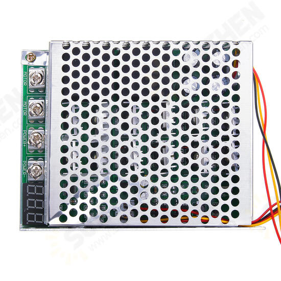 60A DC Brush Motor Speed Controller Forward Reverse PWM Control Pulse Width Speed Digital Display 10-55V/3KW