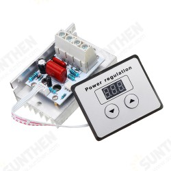 AC 220V 10000W 80A Digital Control SCR Electronic Voltage Regulator Speed Control Dimmer Thermostat AC 220V 10000W 80A Digital Control SCR Electronic Voltage Regulator Speed Control Dimmer Thermostat