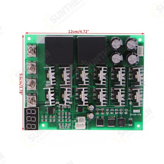 DC 10-55V 12V 24V 36V 48V 55V 100A Motor Speed Controller PWM HHO RC Reverse Control Switch with LED Display