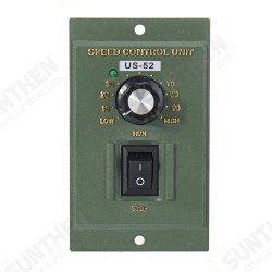 US-52 AC220V 50Hz 15W Digital Adjustable Stepless Motor Speed Controller Tool Part Accessory 90-1400rpm US-52 AC220V 50Hz 15W Digital Adjustable Stepless Motor Speed Controller Tool Part Accessory 90-1400rpm