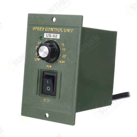 US-52 AC220V 50Hz 15W Digital Adjustable Stepless Motor Speed Controller Tool Part Accessory 90-1400rpm