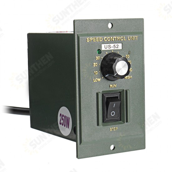 US-52 AC220V 50Hz 15W Digital Adjustable Stepless Motor Speed Controller Tool Part Accessory 90-1400rpm