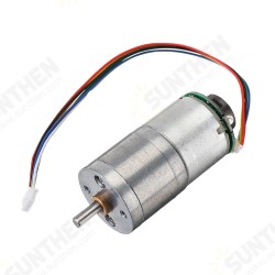 12V GM25-310 30/70/100/500rpm DC Encoder Gear Motor Metal Speed Reduction Motor with Cable 12V GM25-310 30/70/100/500rpm DC Encoder Gear Motor Metal Speed Reduction Motor with Cable