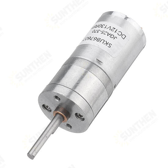 25GA370 DC 12V Micro Gear Reduction Motor 25mm Extended Shaft Gear Motor