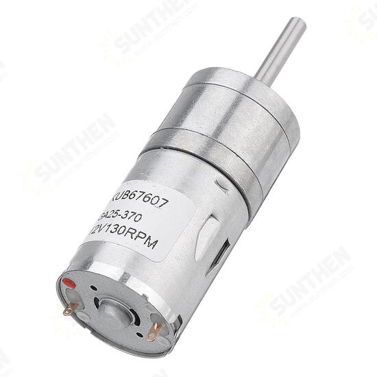 25GA370 DC 12V Micro Gear Reduction Motor 25mm Extended Shaft Gear Motor