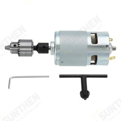 775 Motor DC 12-24V Electric Drill with Drill Chuck for Polishing Drilling Cutting 775 Motor DC 12-24V Electric Drill with Drill Chuck for Polishing Drilling Cutting