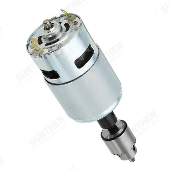 775 Motor DC 12-24V Electric Drill with Drill Chuck for Polishing Drilling Cutting