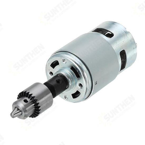 775 Motor DC 12-24V Electric Drill with Drill Chuck for Polishing Drilling Cutting