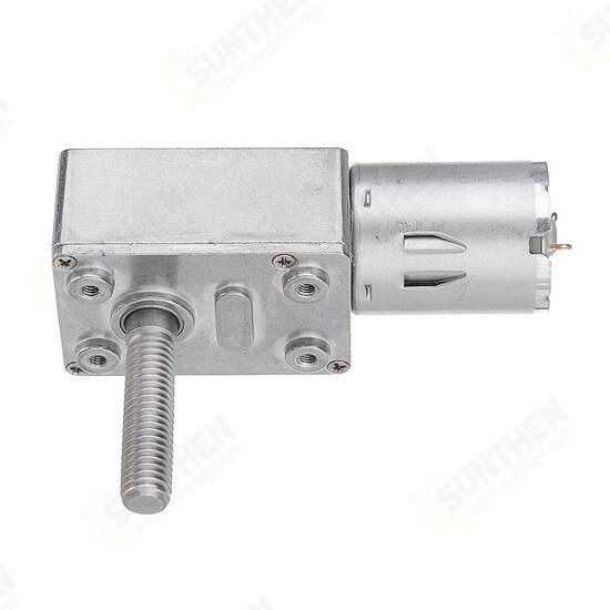 JGY370 DC 12V Worm Gear Motor 10/30/90/150RPM Turbine Self-locking Reduction Gear Motor