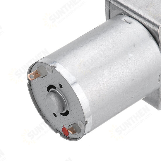 JGY370 DC 12V Worm Gear Motor 10/30/90/150RPM Turbine Self-locking Reduction Gear Motor