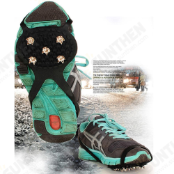 1 Pair 5 Tooth Crampons Prevent Slippery Children Overshoes Hoist Type Ice Skating Claw Shoes Cover