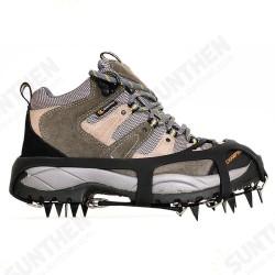 18 Teeth Crampons Outdoor Winter Snow Skiing Mountain Climbing Non Slipping Shoe Cover 18 Teeth Crampons Outdoor Winter Snow Skiing Mountain Climbing Non Slipping Shoe Cover