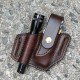 EDC Leather Sheath for Multitool Sheath Pocket Organizer with Key Holder for Belt and Flashlight Outdoor Camping Tool