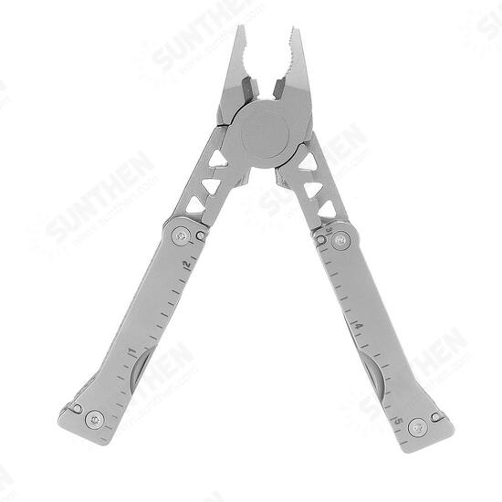 11 in 1 Pocket Multifunctional Tools Plier Wire Cutter Bottle Opener Outdoor Survival Hiking Camping Tool Stainless Steel