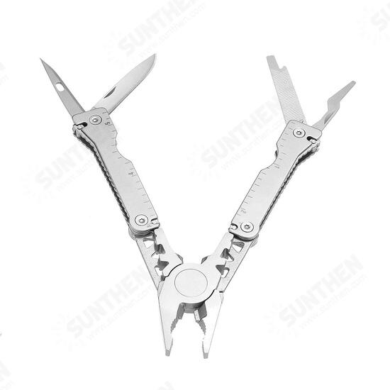 11 in 1 Pocket Multifunctional Tools Plier Wire Cutter Bottle Opener Outdoor Survival Hiking Camping Tool Stainless Steel