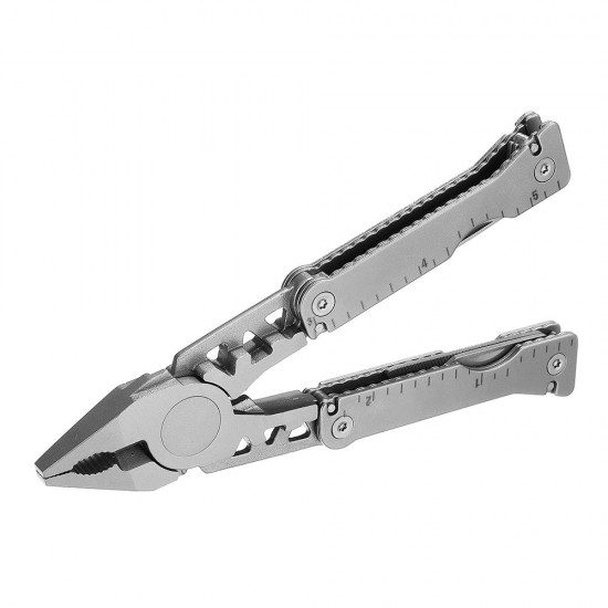 11 in 1 Pocket Multifunctional Tools Plier Wire Cutter Bottle Opener Outdoor Survival Hiking Camping Tool Stainless Steel