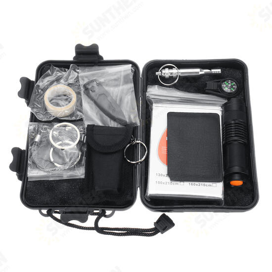 11 in1 SOS Emergency Camping Survival Equipment Tools Kit Outdoor Tactical Hiking Gear