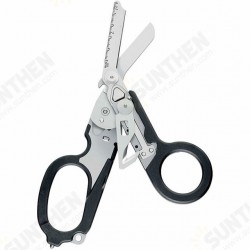 6 in 1 Multifunction Emergency Response Shears with Strap Cutter and Glass Black with Compatible Holster 6 in 1 Multifunction Emergency Response Shears with Strap Cutter and Glass Black with Compatible Holster