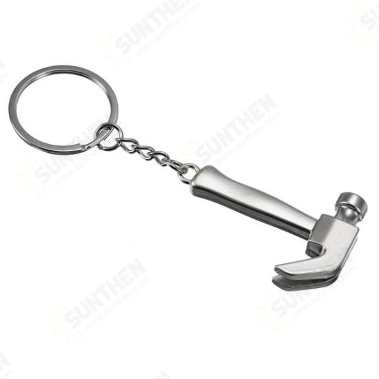 Creative Mini Tool Model Claw Hammer Key Chain Ring