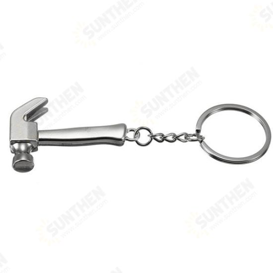 Creative Mini Tool Model Claw Hammer Key Chain Ring