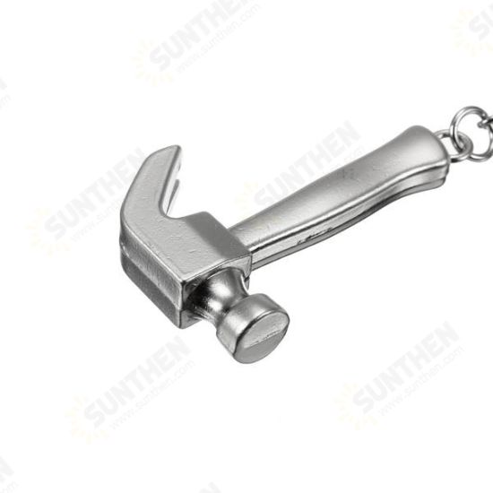 Creative Mini Tool Model Claw Hammer Key Chain Ring