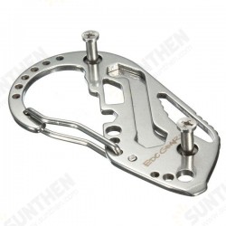 EDC Multi Pocket Tool Carabiner Screwdriver Wrench Gear Key Holder Clip Folder Keychain EDC Multi Pocket Tool Carabiner Screwdriver Wrench Gear Key Holder Clip Folder Keychain