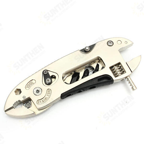 Golden Multitool Adjustable Wrench Jaw+Screwdriver+Pliers Multitool Set