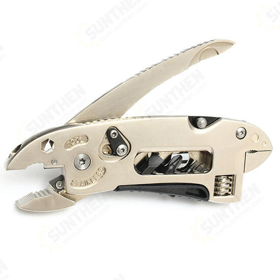 Golden Multitool Adjustable Wrench Jaw+Screwdriver+Pliers Multitool Set