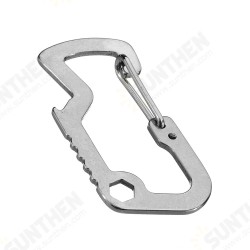 Mini Horned Shark D Shape Bottle Opener Lock Fast Hanging Stainless Steel Multifunctional EDC Tools Mini Horned Shark D Shape Bottle Opener Lock Fast Hanging Stainless Steel Multifunctional EDC Tools