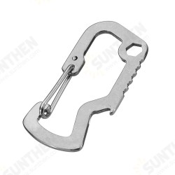 Mini Horned Shark D Shape Bottle Opener Lock Fast Hanging Stainless Steel Multifunctional EDC Tools Mini Horned Shark D Shape Bottle Opener Lock Fast Hanging Stainless Steel Multifunctional EDC Tools