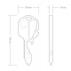 Multi-Tool Key Multifunctional Key Pendant Wrench Set Universal Keys Gear Clips Measuring Adjustable Portable Home Hand Tool
