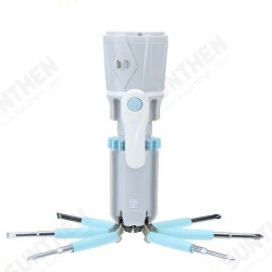 Multifunction Folding Screwdriver Tool Kit Flashlight Gradienter Tape Measure Repair Set Multifunction Folding Screwdriver Tool Kit Flashlight Gradienter Tape Measure Repair Set
