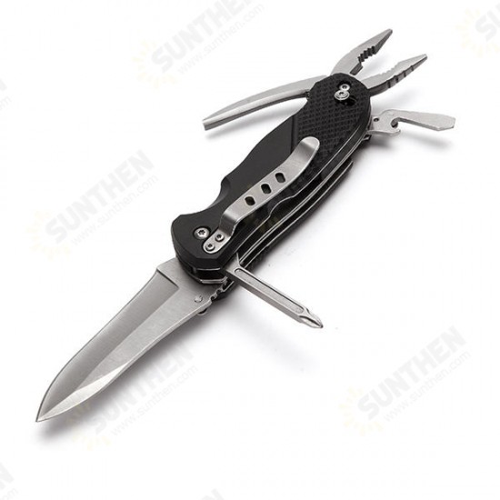 Multifunctional Folding Stainless Steel Pliers Portable Survival Camping Knives Opener Screwdriver