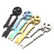 Skull Shape Multifunction Keychain Stainless Steel Tactical EDC Multitool Screwdriver