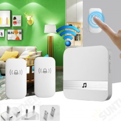 300M Waterproof LED Wireless Doorbell 52 Songs Chime Door Bell SOS EU/US/UK Plug 300M Waterproof LED Wireless Doorbell 52 Songs Chime Door Bell SOS EU/US/UK Plug