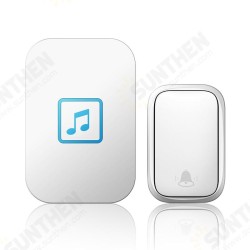 FA86 Self-powered Waterproof Wireless Doorbell 1 Transmitter to 1 Receiver Home Call Ring Bell No Battery Required Button 150M Remote FA86 Self-powered Waterproof Wireless Doorbell 1 Transmitter to 1 Receiver Home Call Ring Bell No Battery Required Button 150M Remote