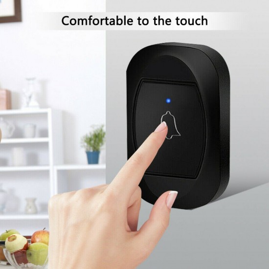 ML 195 Wireless Doorbell Smart Household DoorBell With Time Display Volume Adjustable Mutil Use