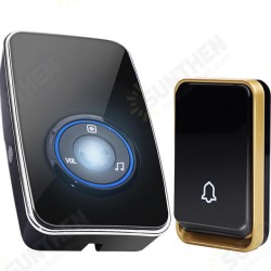 K09 Wireless DoorBell Self-powered Night Light Sensor Waterproof No Battery Home Door Bell 1 Transmitter 1 Receiver K09 Wireless DoorBell Self-powered Night Light Sensor Waterproof No Battery Home Door Bell 1 Transmitter 1 Receiver