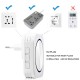 M688 Self-powered Wireless DoorBell Door Bell Ring Chime Call Night Light No Battery Waterproof 150M White